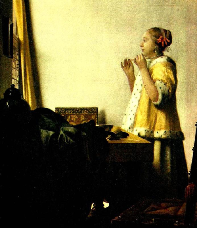 Jan Vermeer ung dam ned parlhalsband